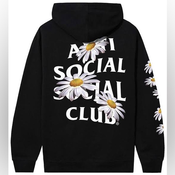Anti Social Social Club Bellis Hoodie - Black - XS - Picture 5 of 5